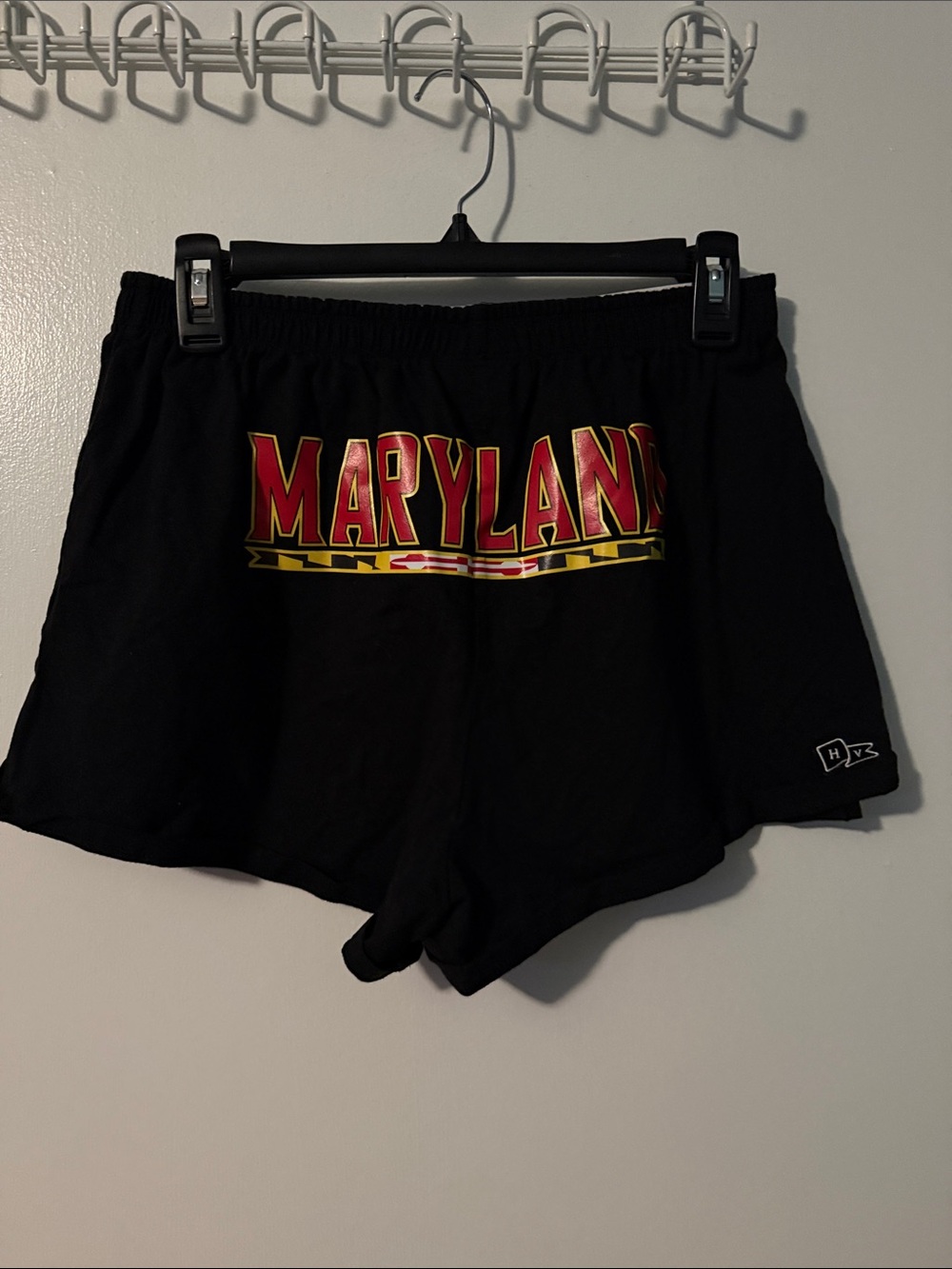 Maryland Logo Black Athletic Women’s Shorts